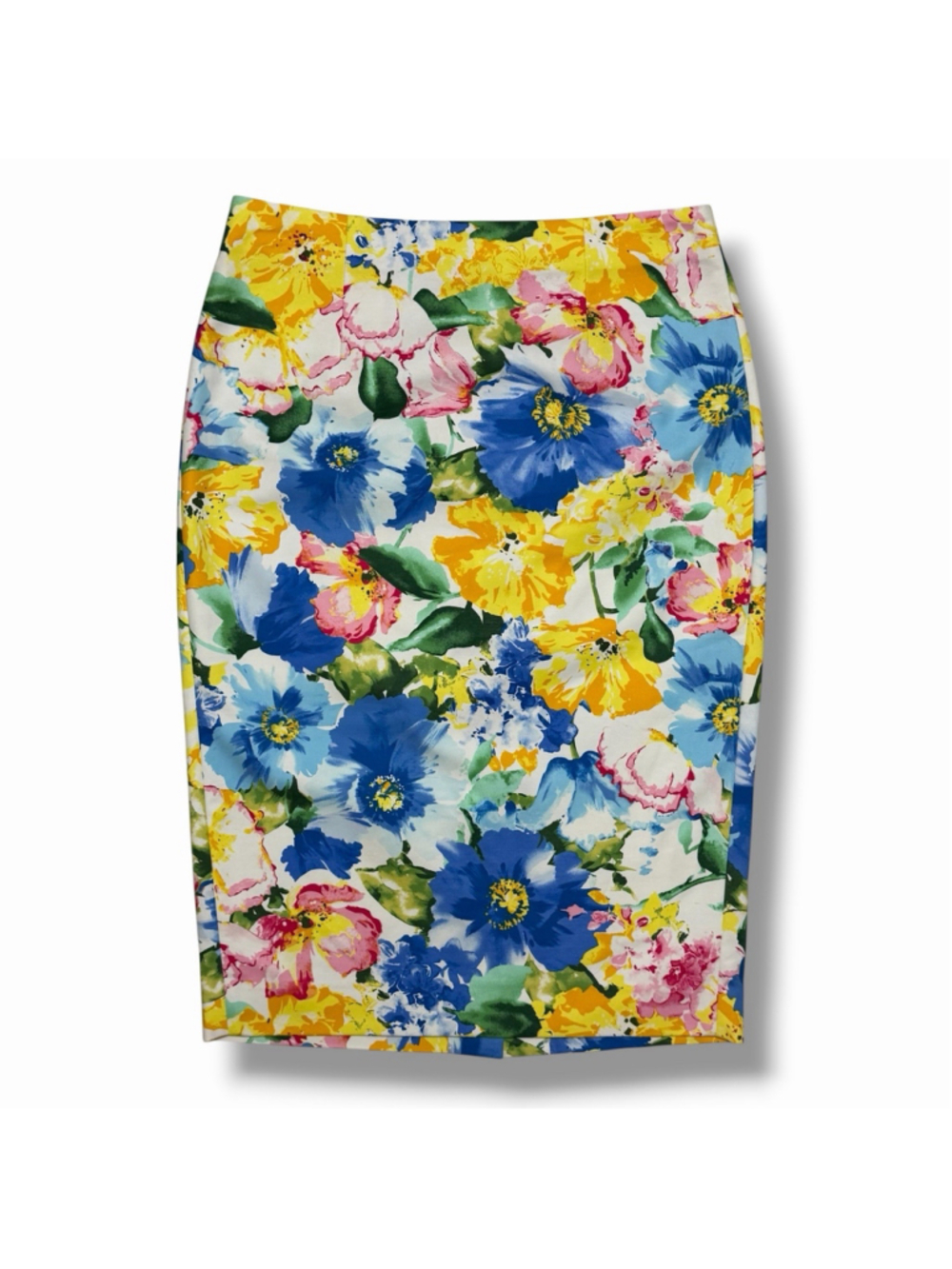Polo Ralph Lauren NWT Midi Pencil Skirt Womens 2 ASHLYN Floral Cotton Stretch